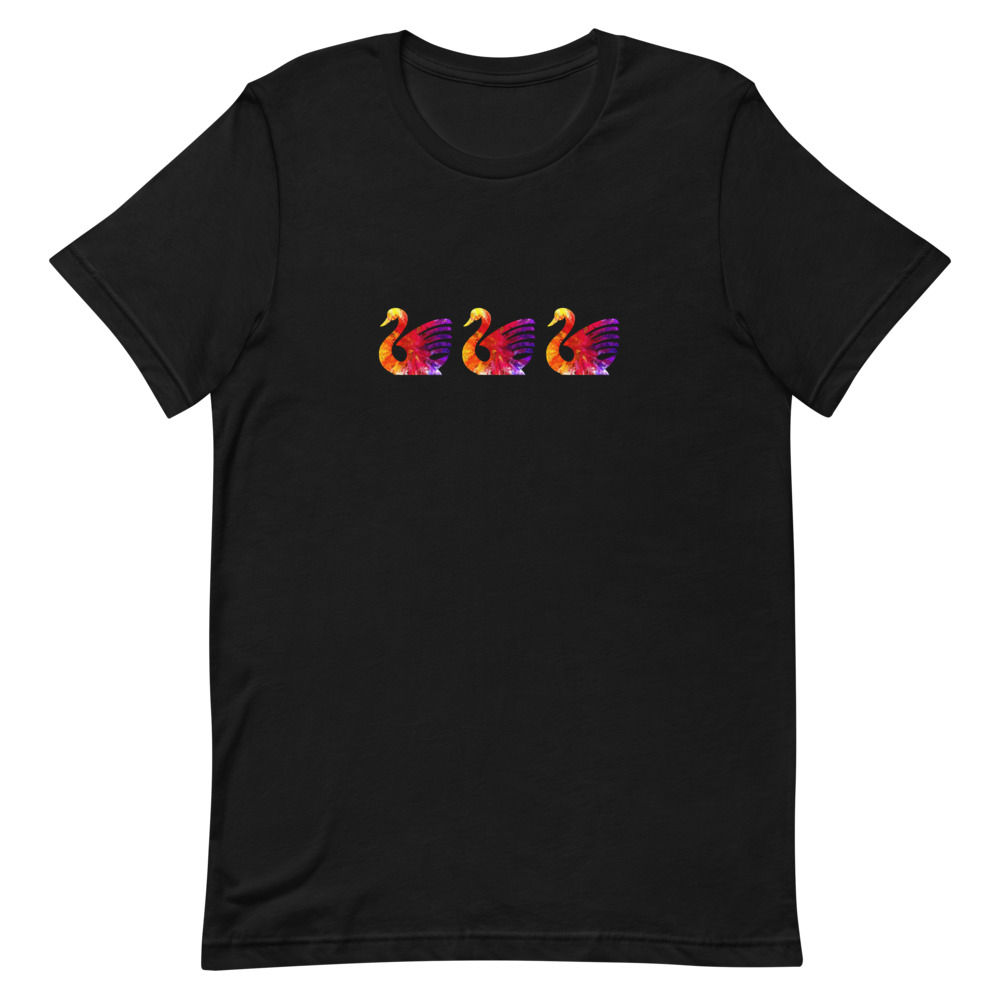 Swans Short-Sleeve Unisex T-Shirt, Birds