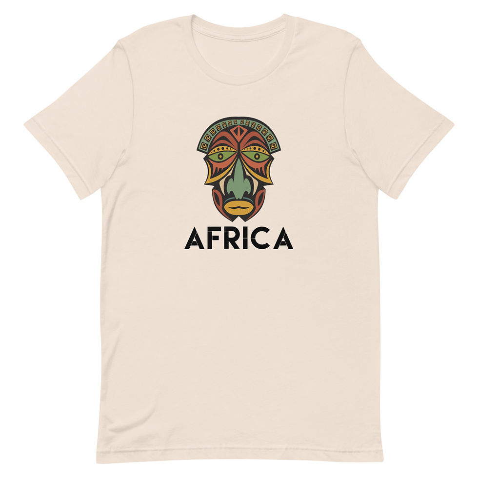 Thumbnail: Africa Mask Short-Sleeve Unisex T-Shirt