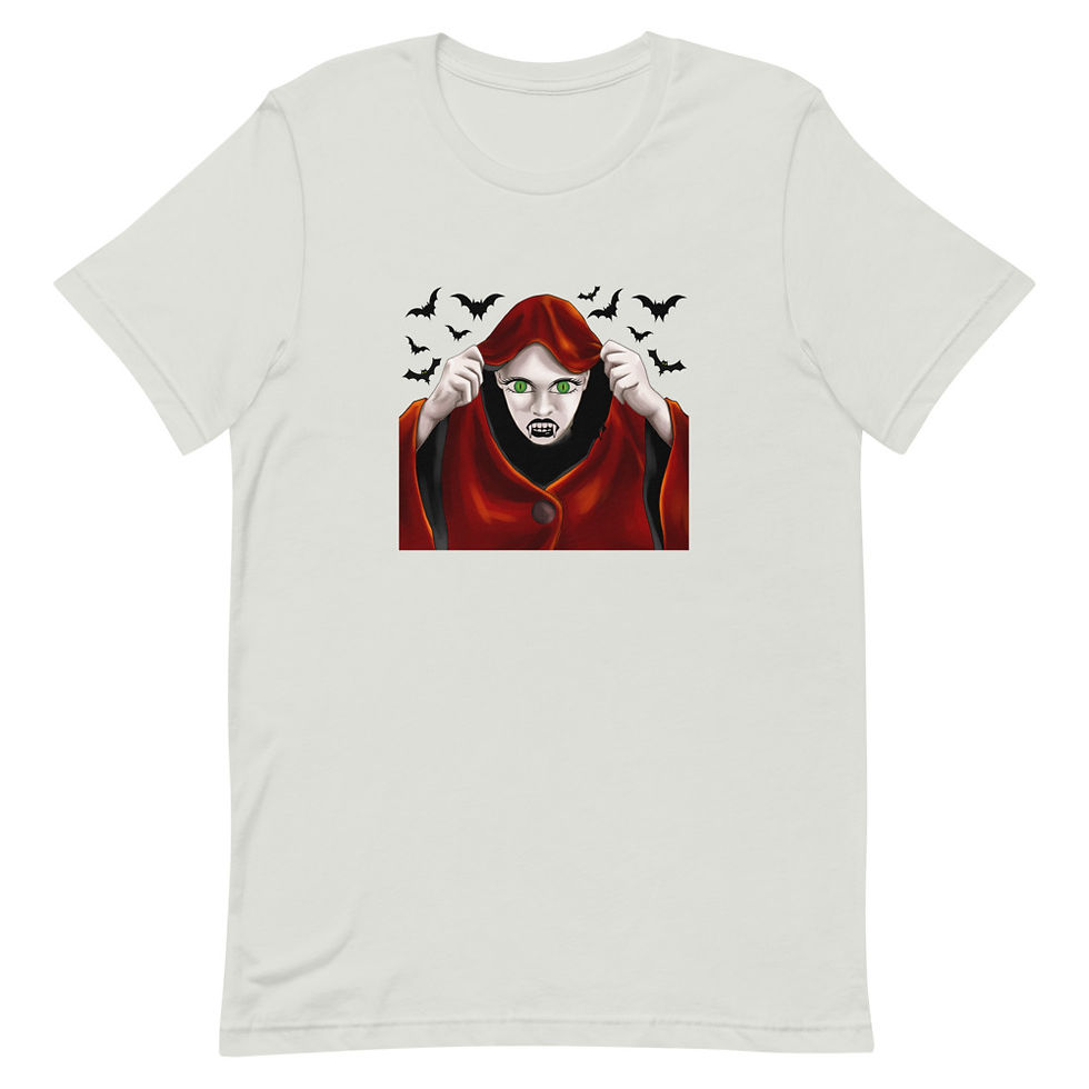 Thumbnail: Vampire Short-Sleeve Unisex T-Shirt, Halloween