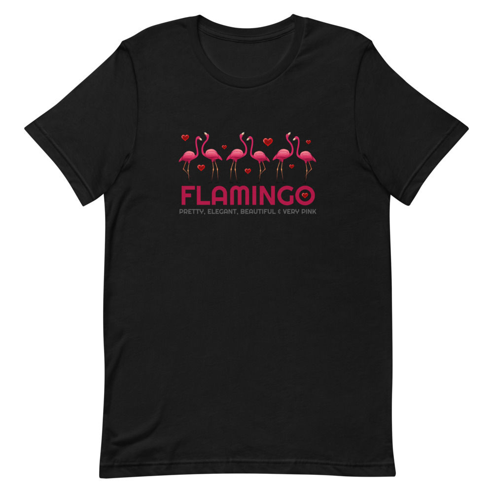Flamingo Short-Sleeve Unisex T-Shirt, Birds