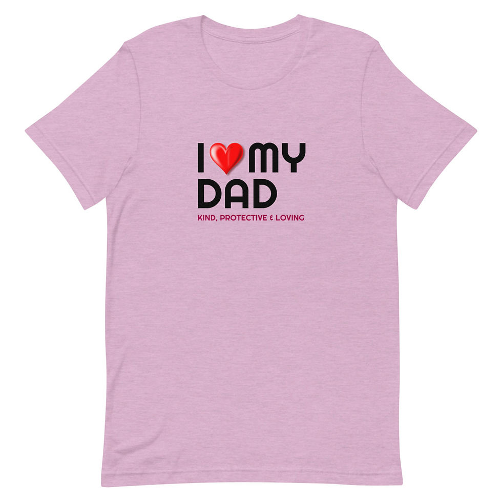Thumbnail: I Love Dad Short-Sleeve Unisex T-Shirt
