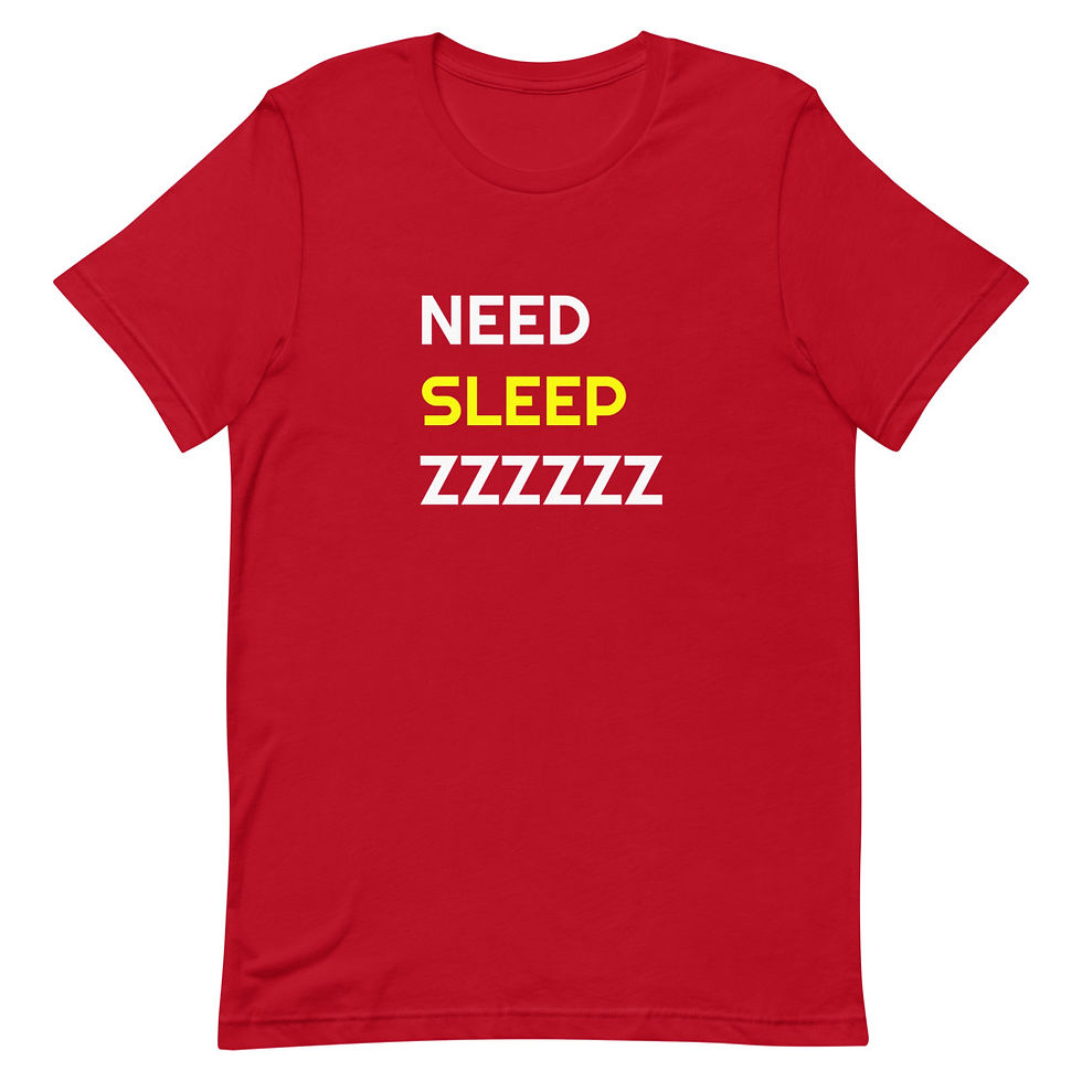 Sleep Short-Sleeve Unisex T-Shirt