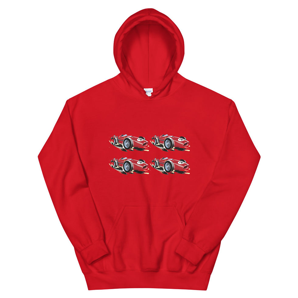 Thumbnail: Racing Cars Unisex Hoodie