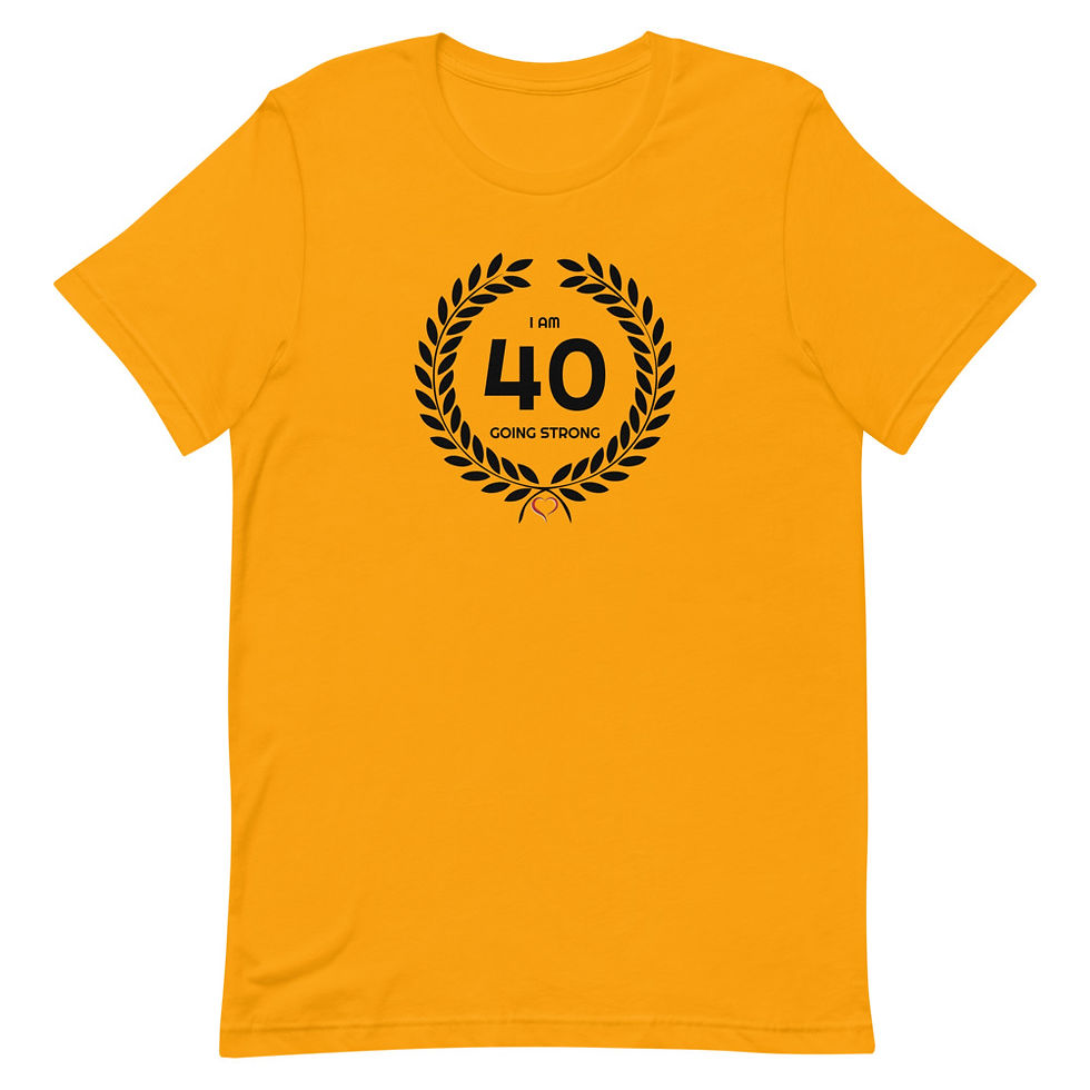 Thumbnail: Happy 40th Short-Sleeve Unisex T-Shirt, Birthday