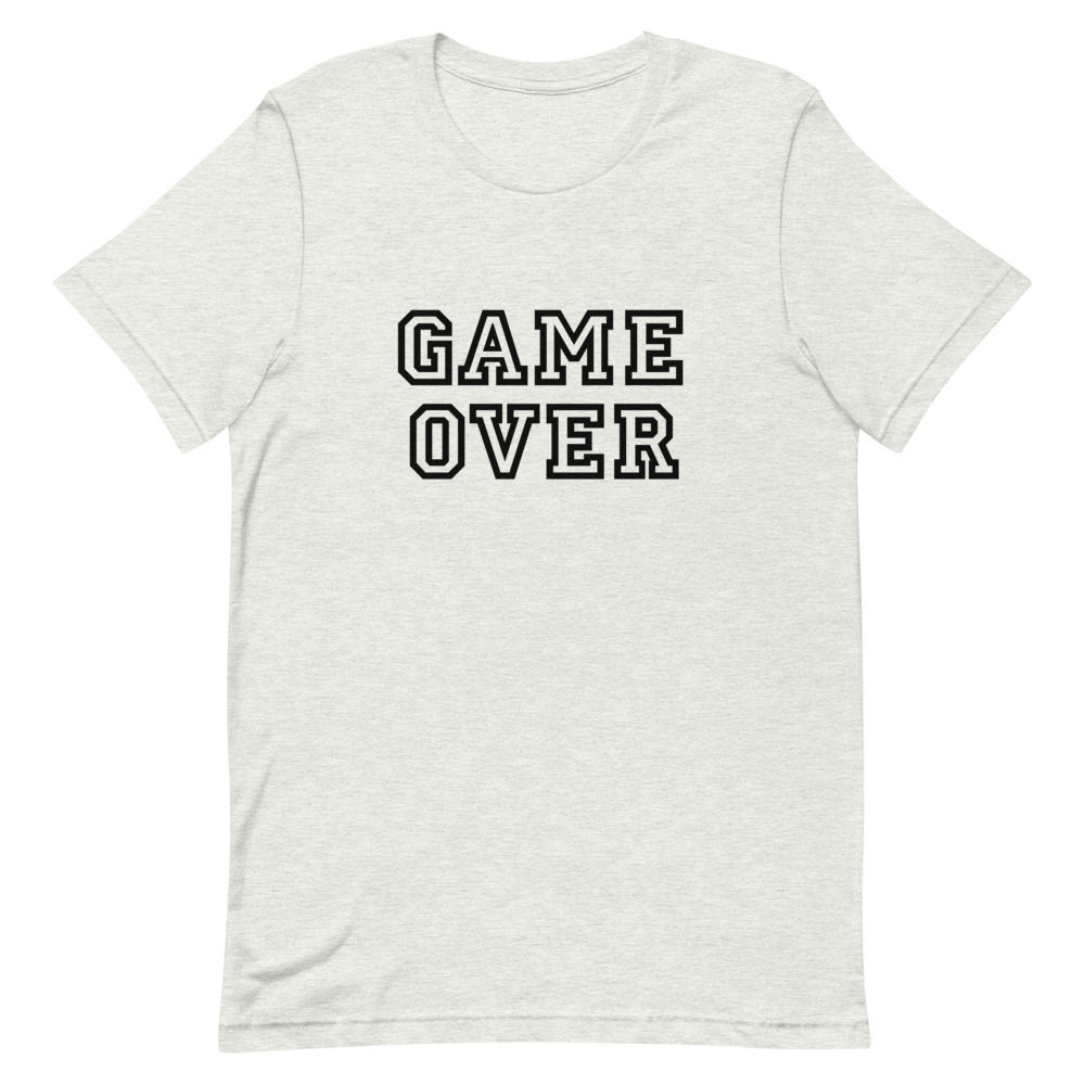 Game Over Short-Sleeve Unisex T-Shirt, Games