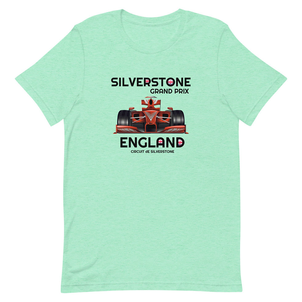 Thumbnail: Silverstone Short-Sleeve Unisex T-Shirt, Cars