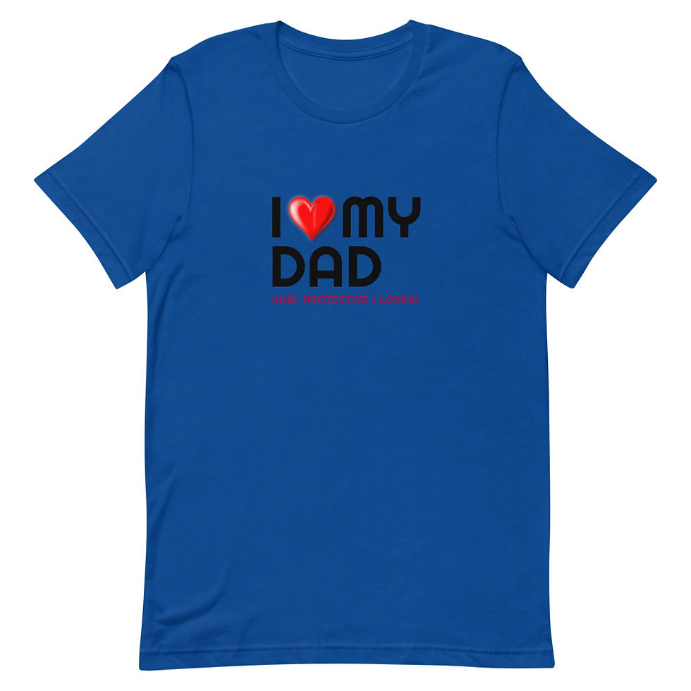 Thumbnail: I Love Dad Short-Sleeve Unisex T-Shirt