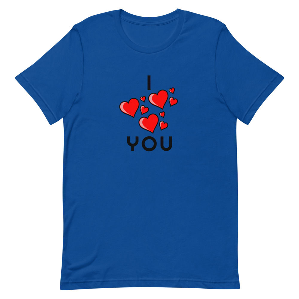 I love You Short-Sleeve Unisex T-Shirt, Valentines