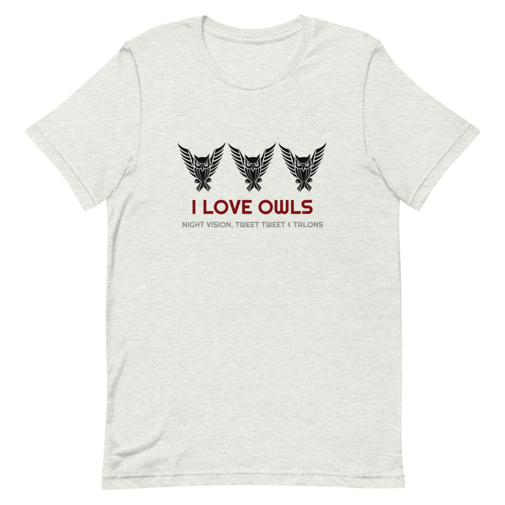 Owls Short-Sleeve Unisex T-Shirt, Birds