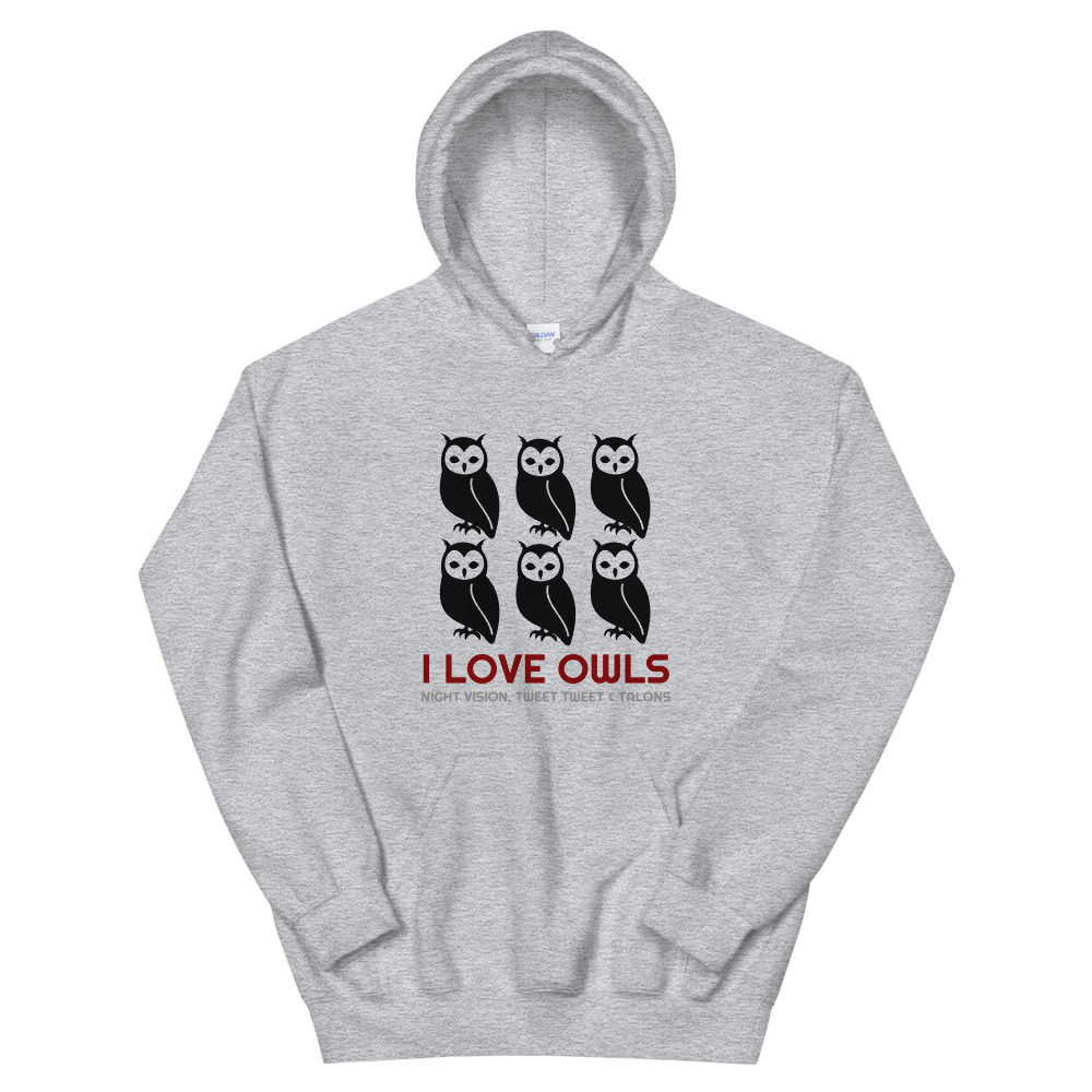 Owls Unisex Hoodie, Birds