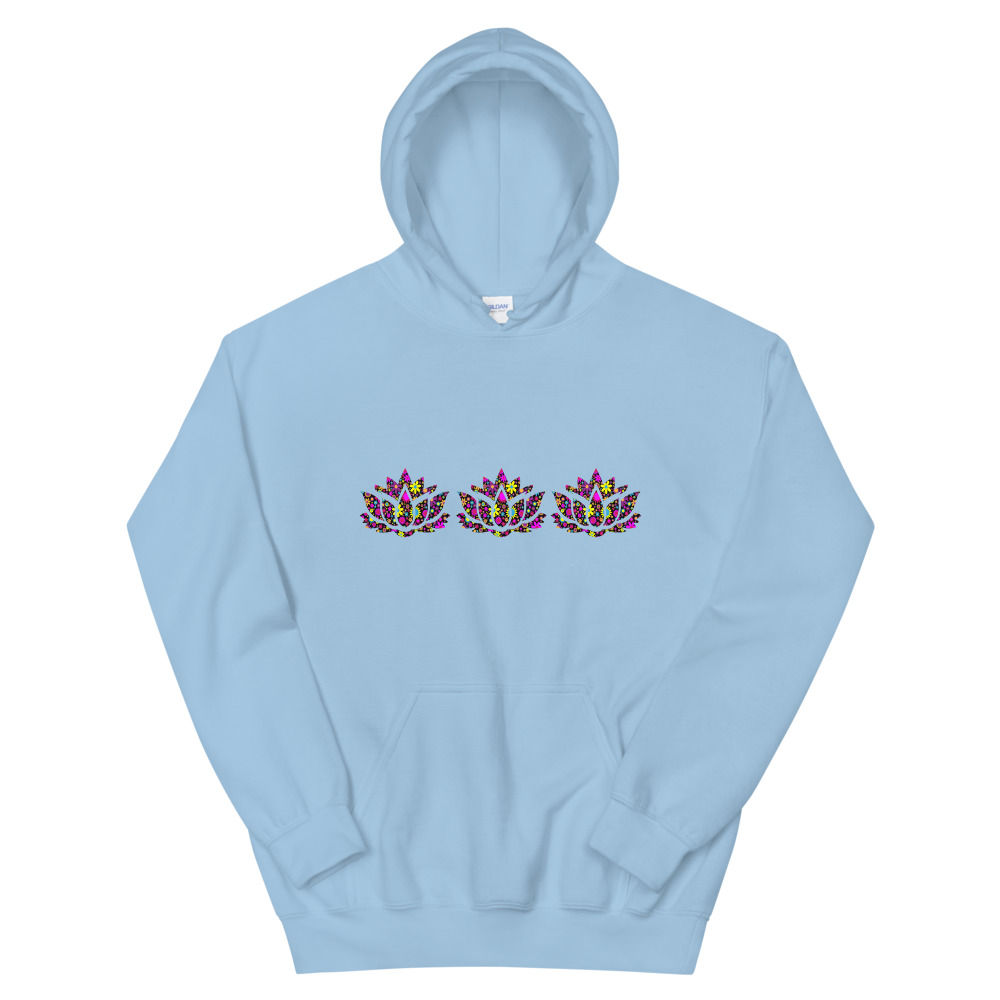 Lotus Flower Unisex Hoodie, Diwali