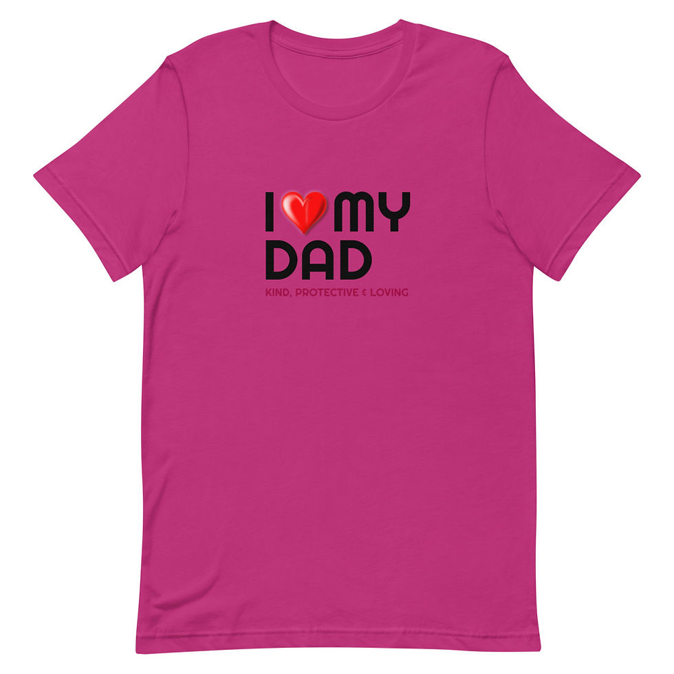 Thumbnail: I Love Dad Short-Sleeve Unisex T-Shirt