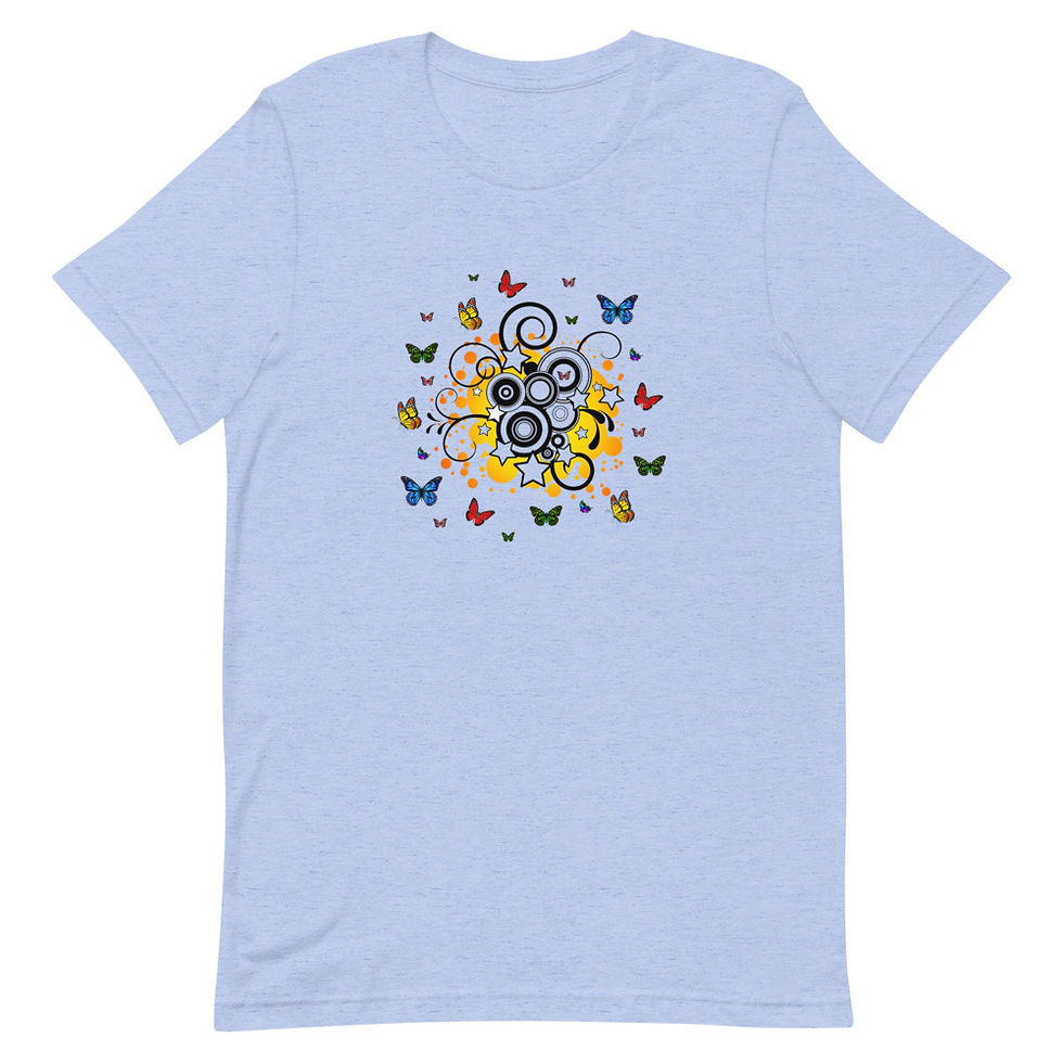 Thumbnail: Butterflies Short-Sleeve Unisex T-Shirt, Animals 