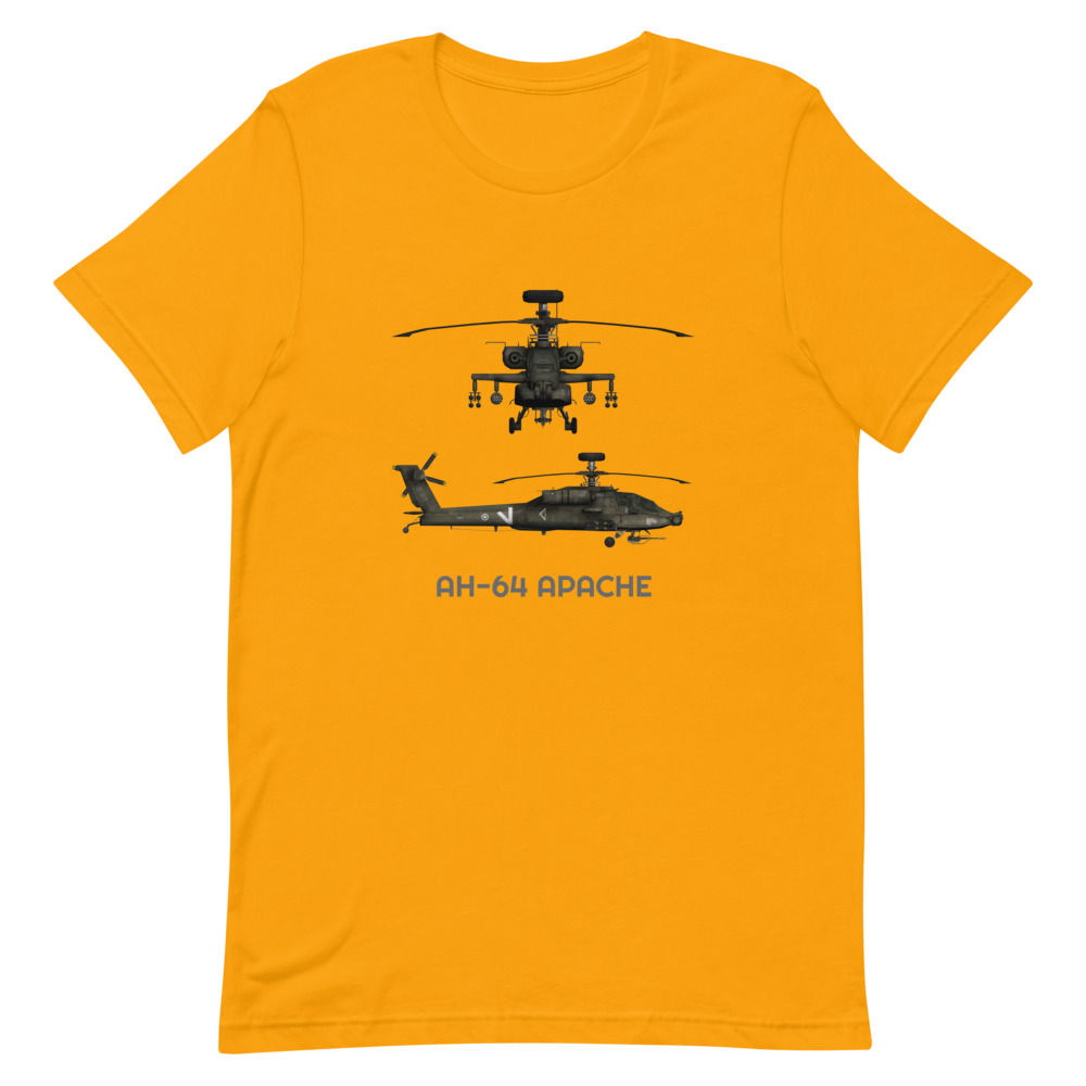 Helicopter Short-Sleeve Unisex T-Shirt, Military