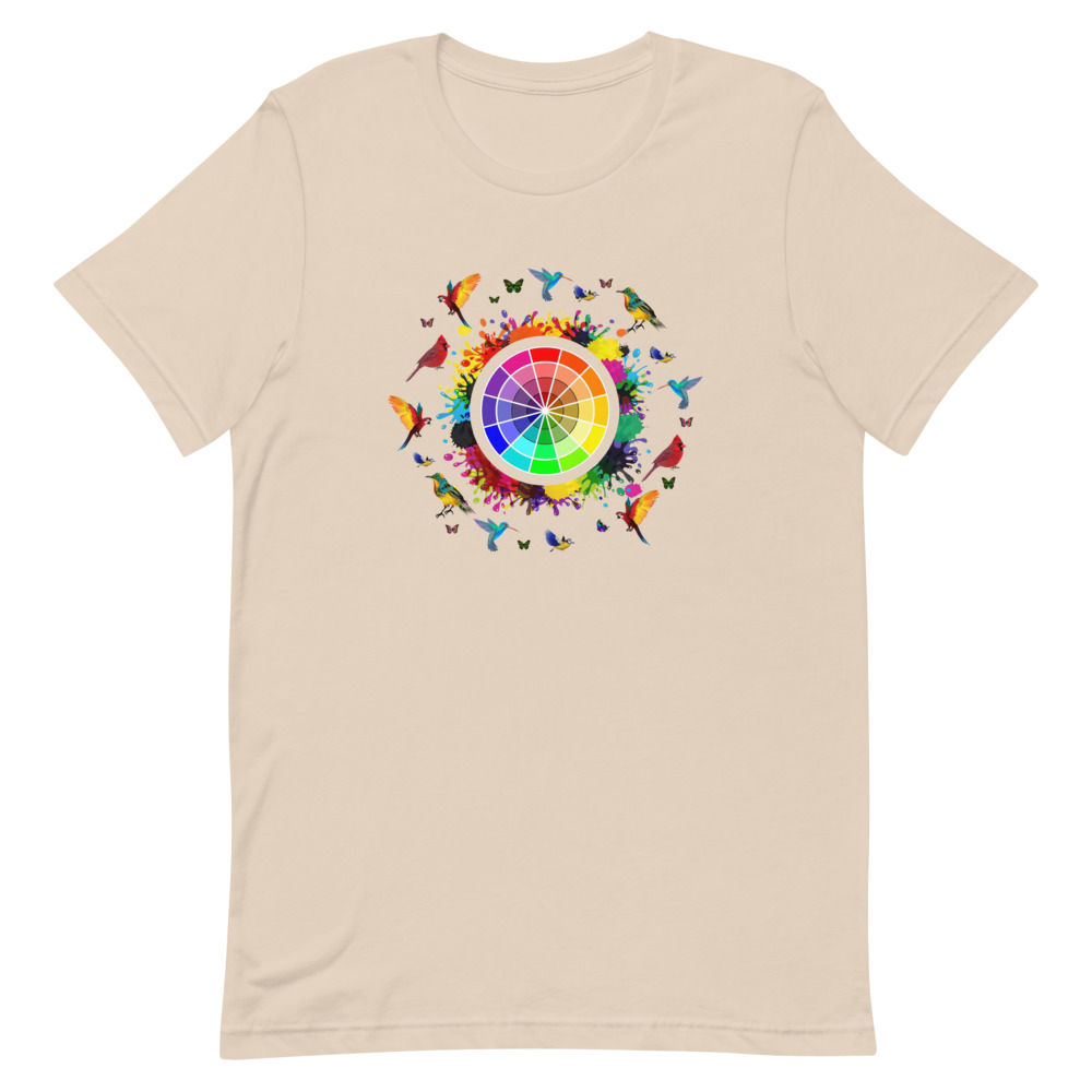 Rainbow Birds Short-Sleeve Unisex T-Shirt