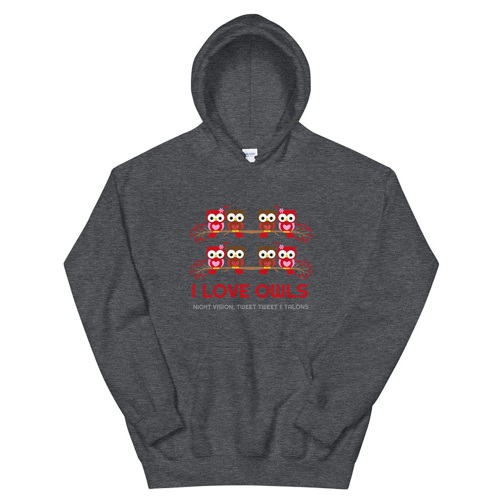 Thumbnail: Owls Unisex Hoodie, Birds