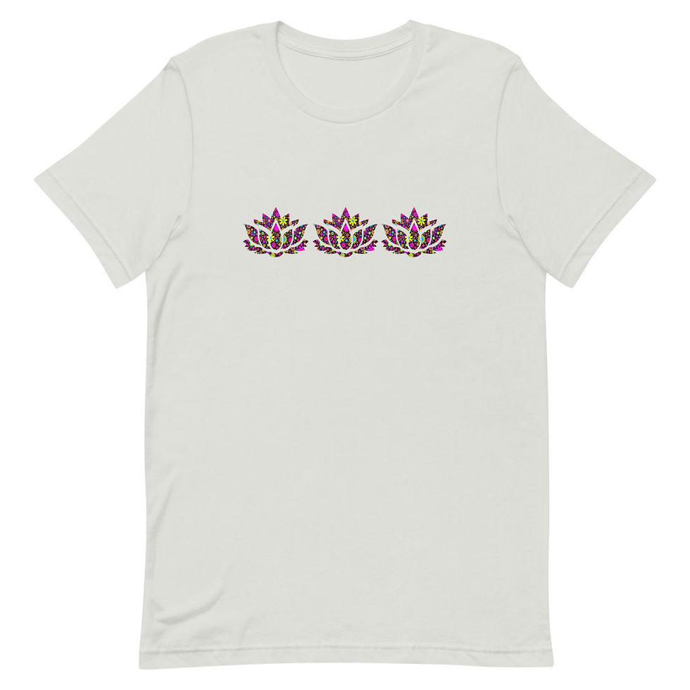 Thumbnail: Lotus Flower Short-Sleeve Unisex T-Shirt, Diwali