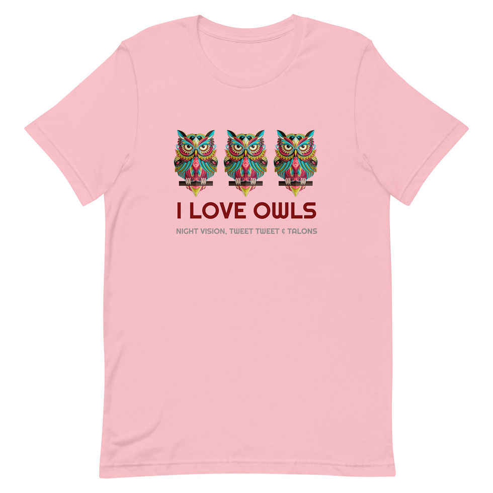 Thumbnail: Owls Short-Sleeve Unisex T-Shirt, Birds