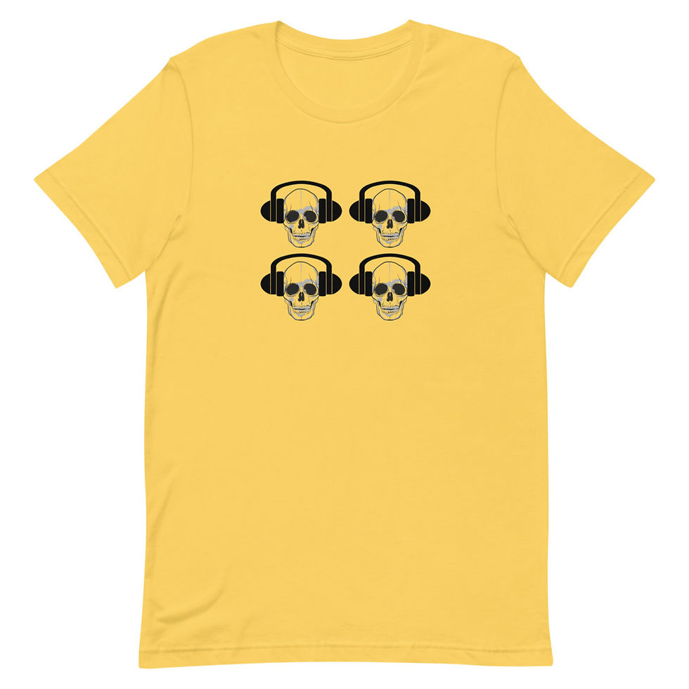 Thumbnail: Skulls Short-Sleeve Unisex T-Shirt, Skeleton