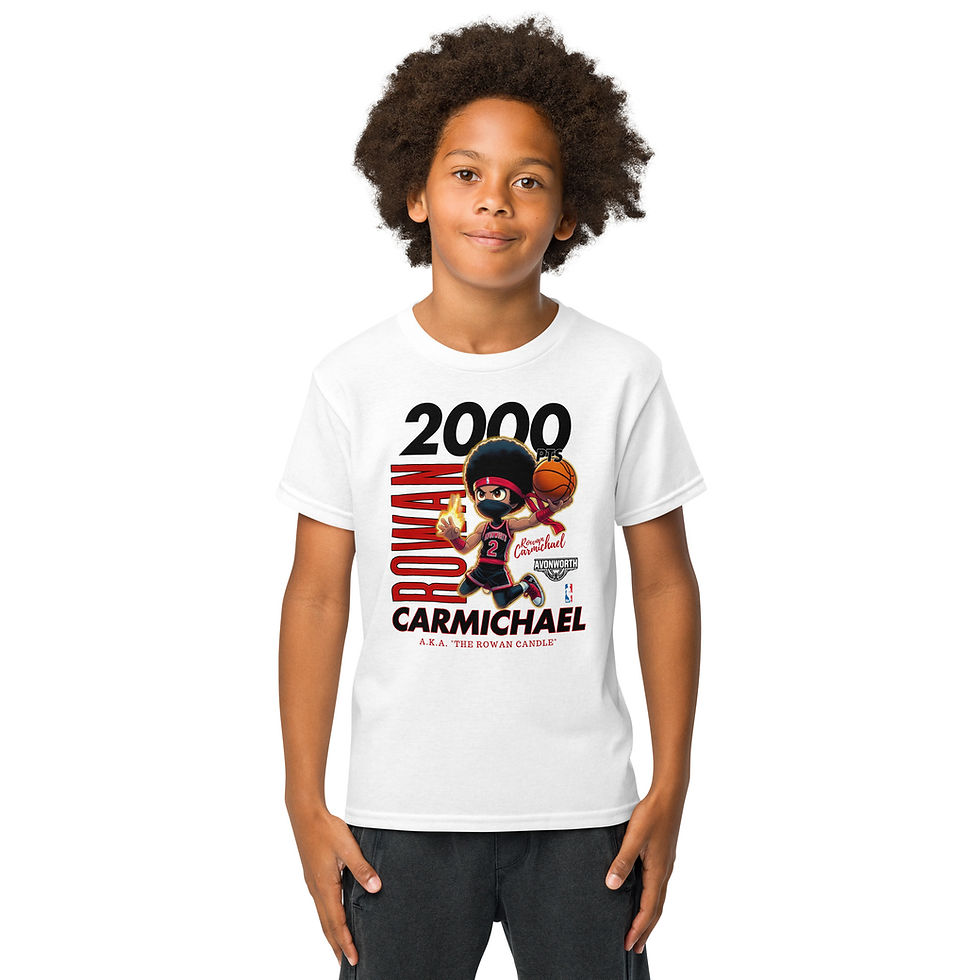 Thumbnail: Youth Rowan Carmichael 2,000 Point Club Funk-Mob Super Salute Tee