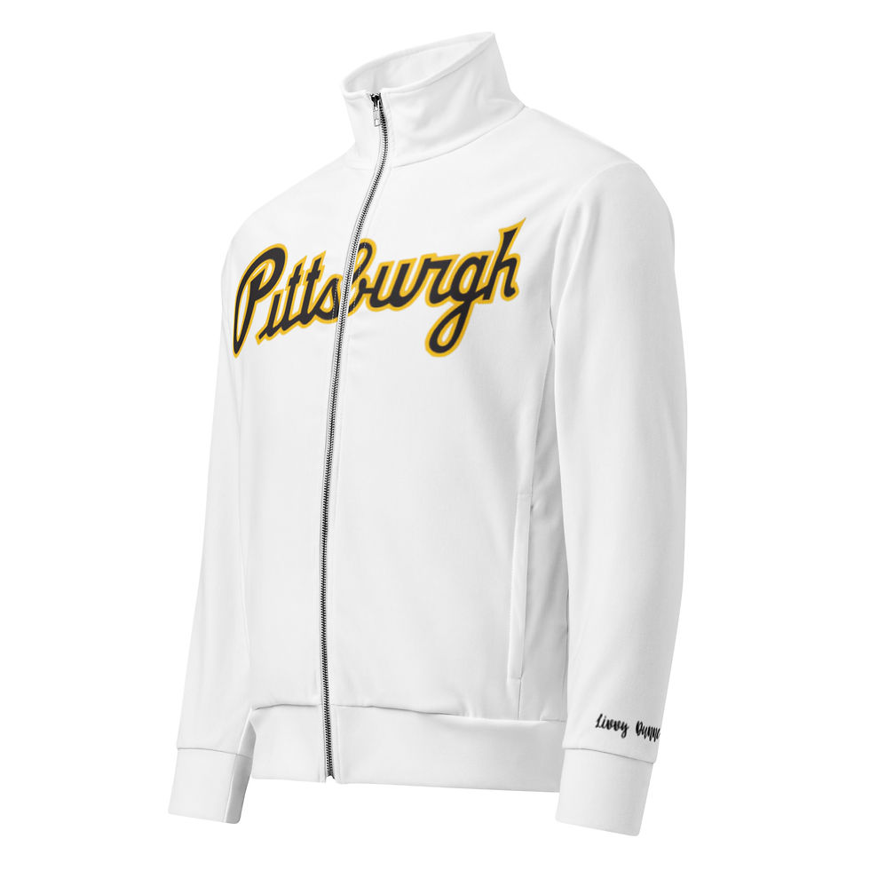 Thumbnail: Paul Skenes 30 Icey White Pittsburgh Track Jacket (Livvy Dunne Edition)