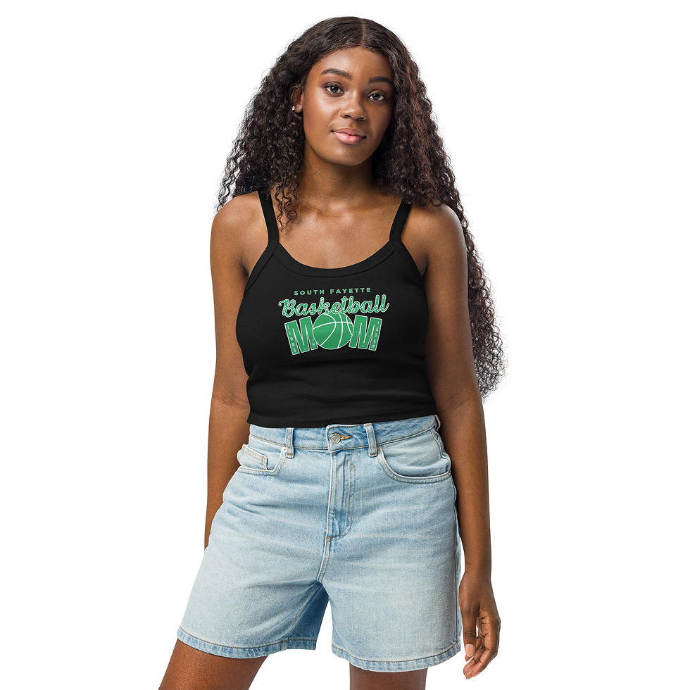 Thumbnail: South Fayette Lions Basketball Mom Women’s Micro-Rib Tank Top