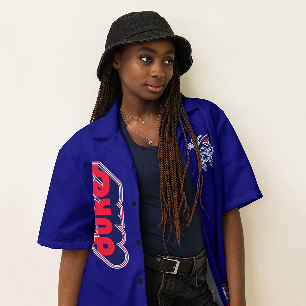 Thumbnail: Official Dukes Retro Tribute Unisex Warm-up Shirt - ANY NAME / ANY NUMBER