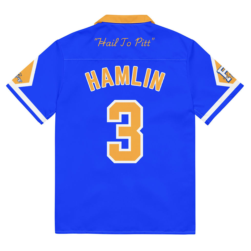 Thumbnail: Pitt Panthers Retro Tribute Unisex Warmup Pigskin Edition - HAMLIN #3