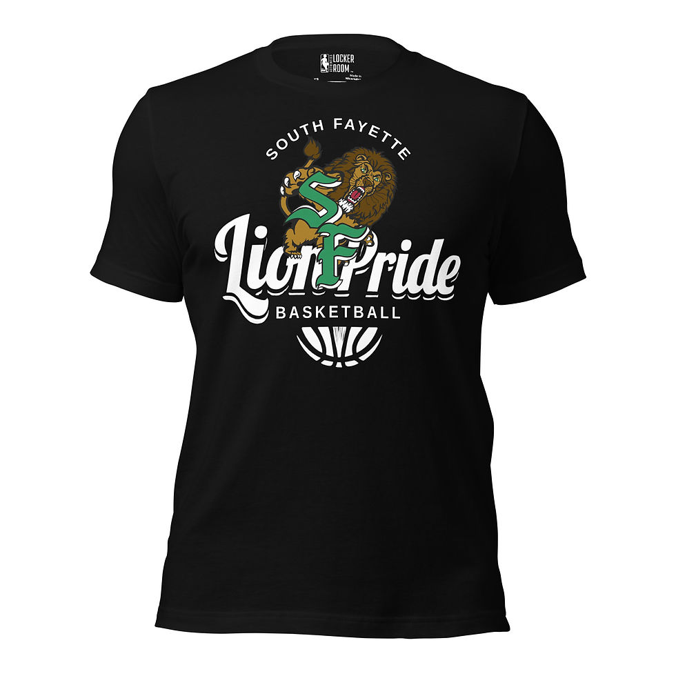 Thumbnail: South Fayette Basketball Unisex T-Shirt | Bella + Canvas 3001 DTG
