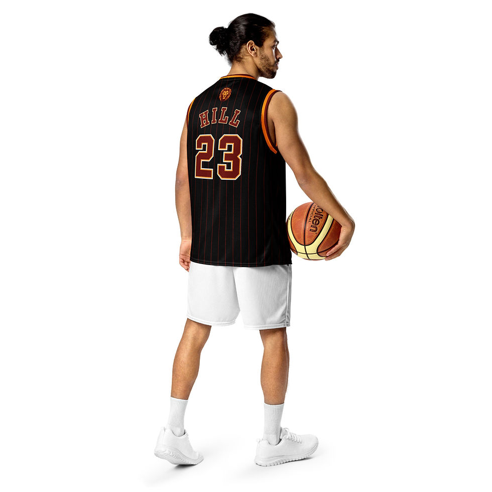 Thumbnail: 2024 NB Lions Official Bantam Game Jersey #23 AL HILL Retro Pinstripe