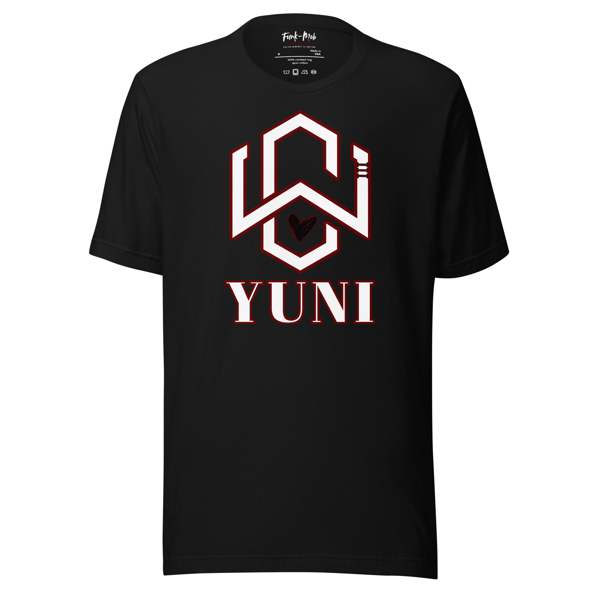 CWIII Black YUNI T-shirt (MADE IN USA) CALVIN WINFREY III EDITION
