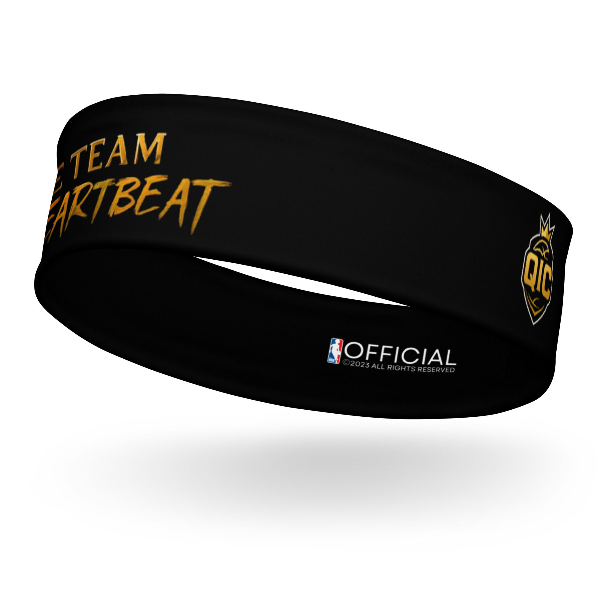 QIC One Team One Heartbeat Black Headband