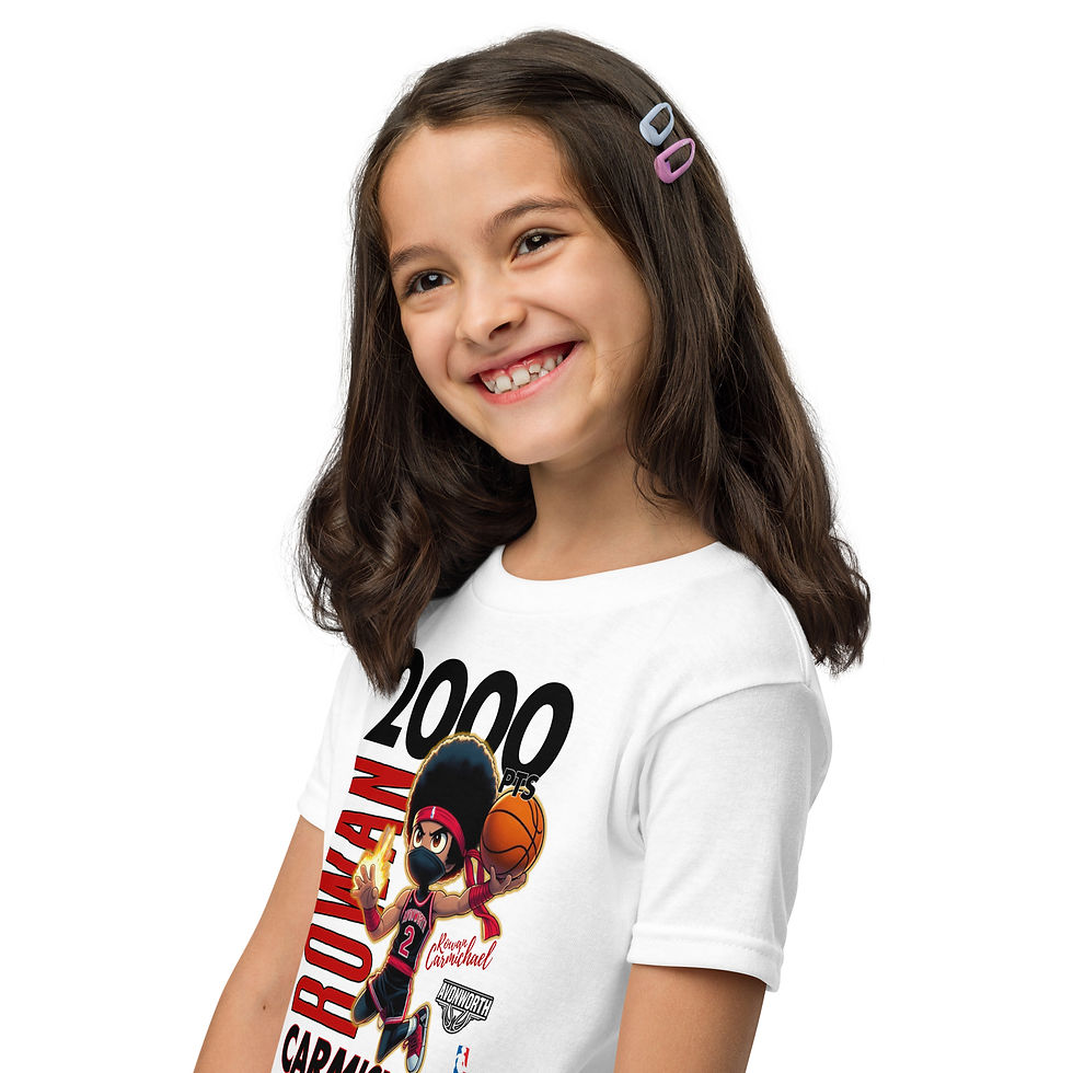 Thumbnail: Youth Rowan Carmichael 2,000 Point Club Funk-Mob Super Salute Tee