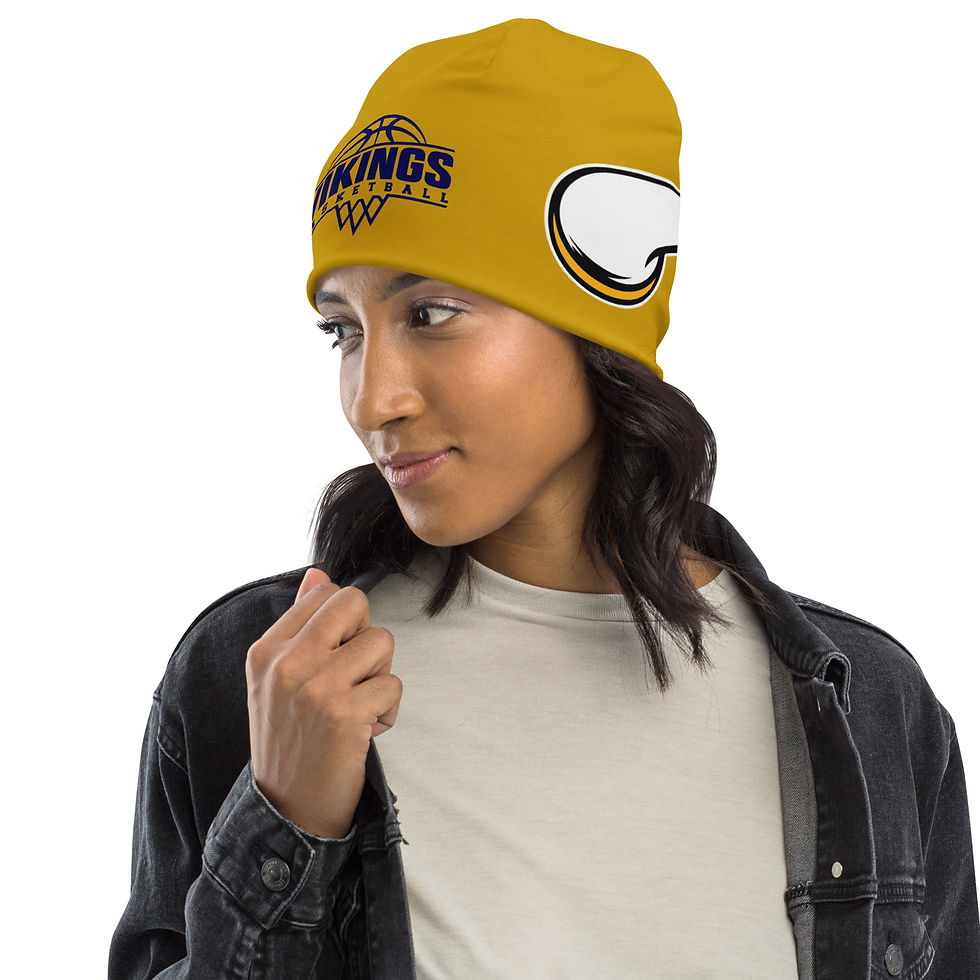 Thumbnail: Hopewell Vikings Basketball All-Over Print Mob Era Hyper Beanie