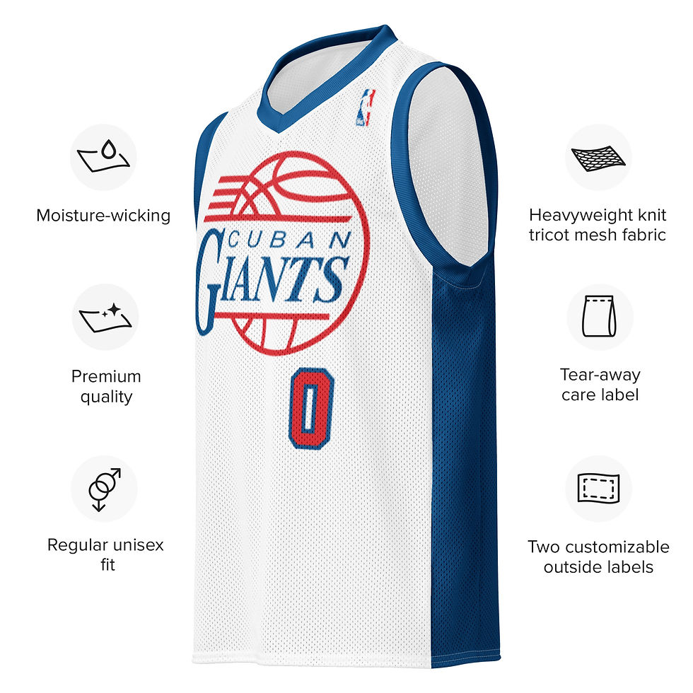 Thumbnail: BRAY #0 Cuban Giants 2003 Throwback Basketball Game Jersey Funk-Mob XIII