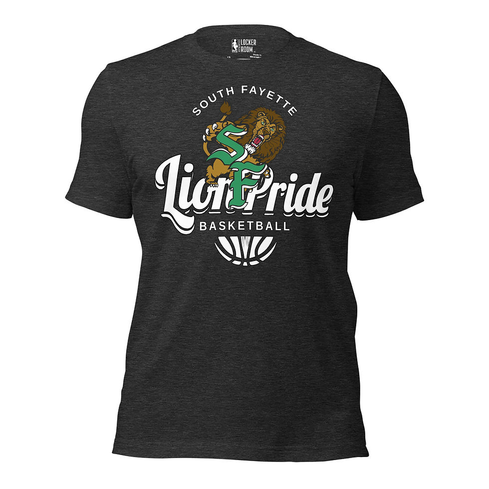 Thumbnail: South Fayette Basketball Unisex T-Shirt | Bella + Canvas 3001 DTG