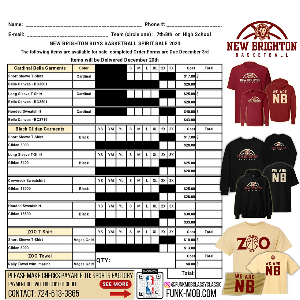 Thumbnail: New Brighton Basketball - WE ARE NB Black Gildan T-Shirt (Sports Factory)