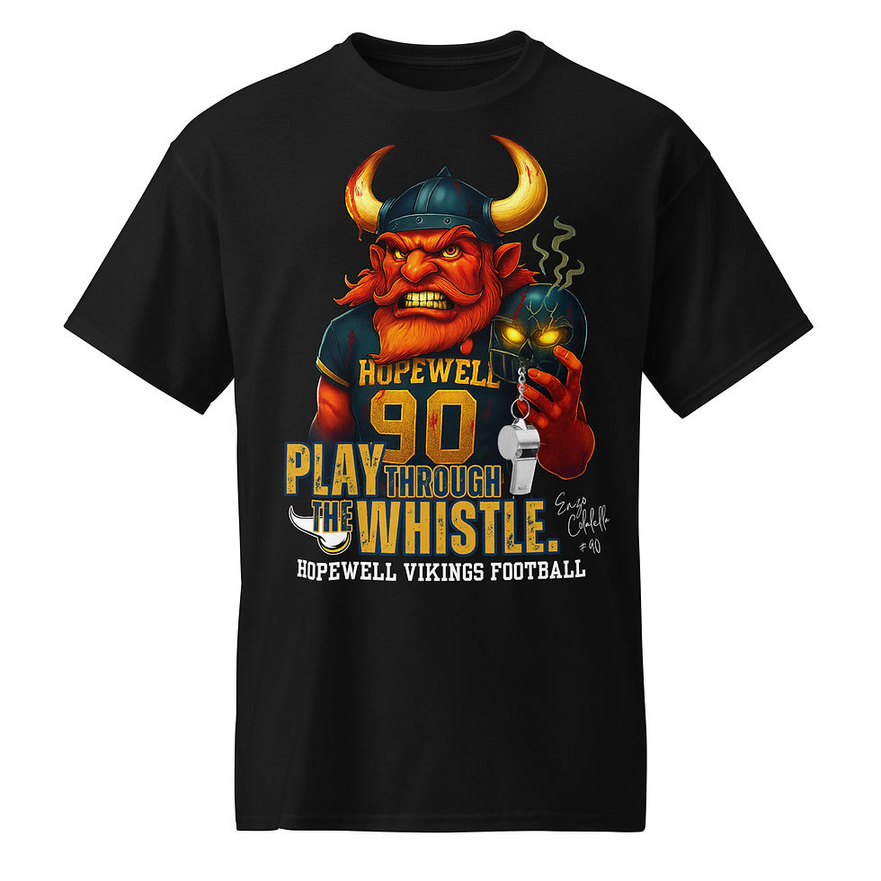 Thumbnail: Play Through The Whistle (Enzo Edition) Unisex Sports Tee Gildan 8000 DryBlend®