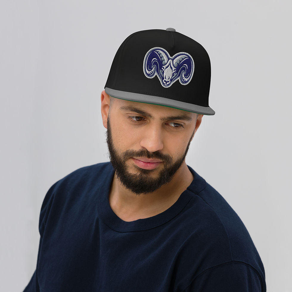 Thumbnail: Rochester Rams Flat Beak Snapback 2-Tone Mob Era