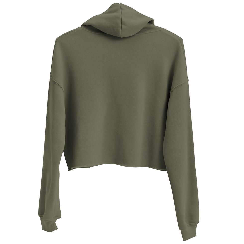 Thumbnail: Calvin Winfrey III (1,000 For the Ladies) Women's Crop Hoodie | Bella + Canvas