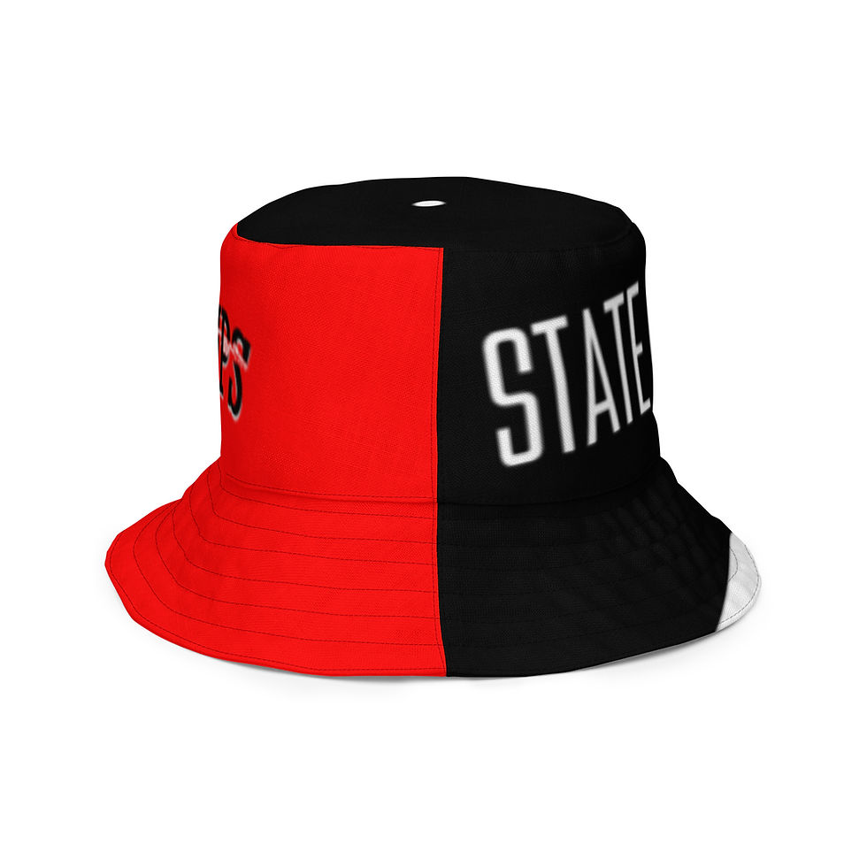 Thumbnail: Aliquippa Quips Reversible State Champ Bucket Hat - White 5.0