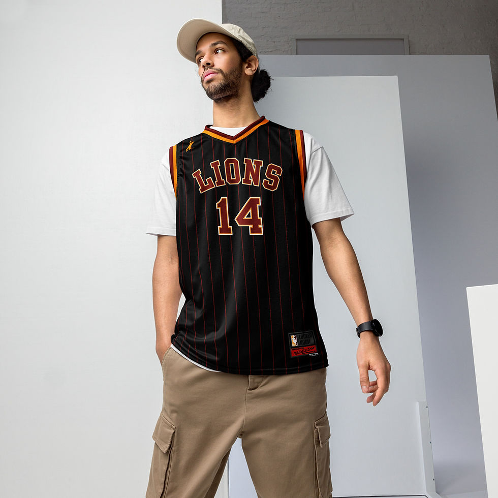 Thumbnail: 2024 NB Lions Official Bantam Game Jersey #14 CERATTI (Retro 90's Bulls Edition)