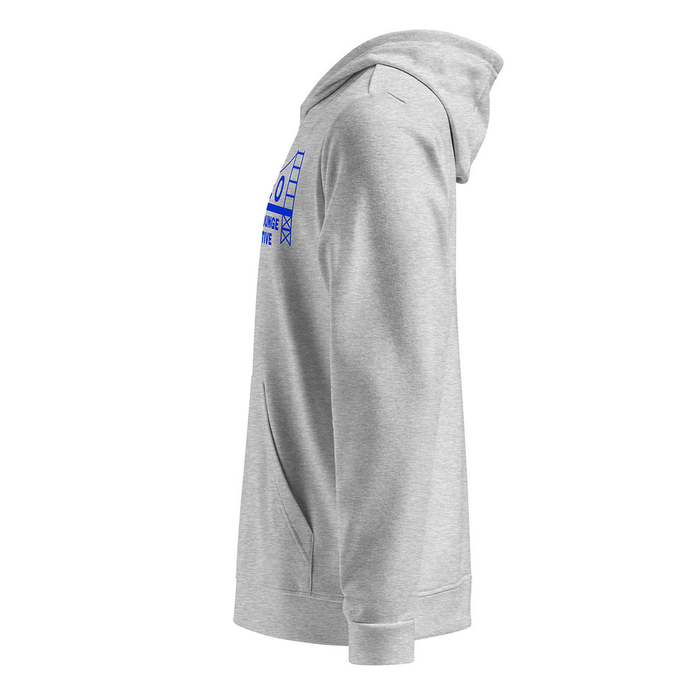 Thumbnail: BALCO (ALL CAPS) LOUNGE EDITION ADIDAS FLEECE HEATHER GREY HOODIE "NO FLUBS" IV