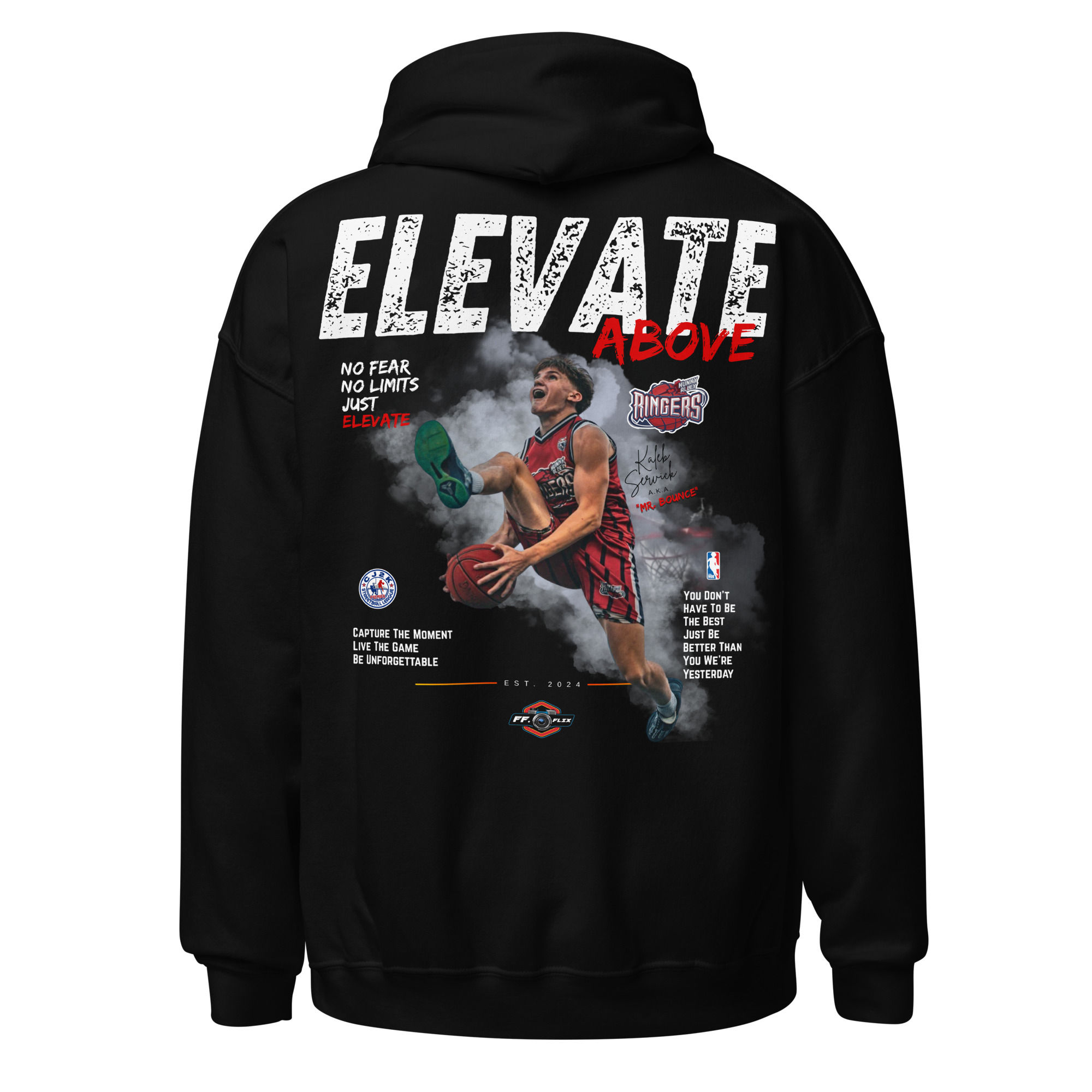 "ELEVATE" Mr. Bounce Unisex Hoodie (Free Flow x Funk-Mob)