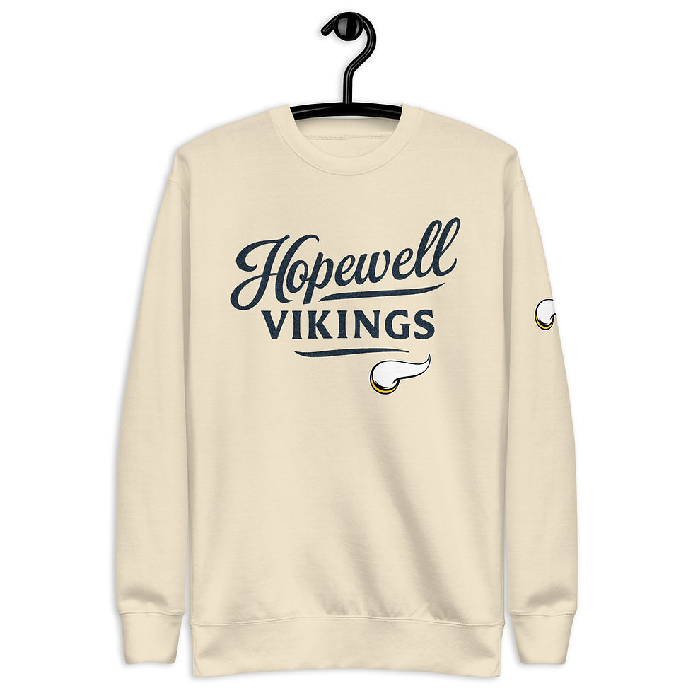 Thumbnail: Hopewell Vikings Unisex Premium Sweatshirt w/Logo Cotton Heritage M2480