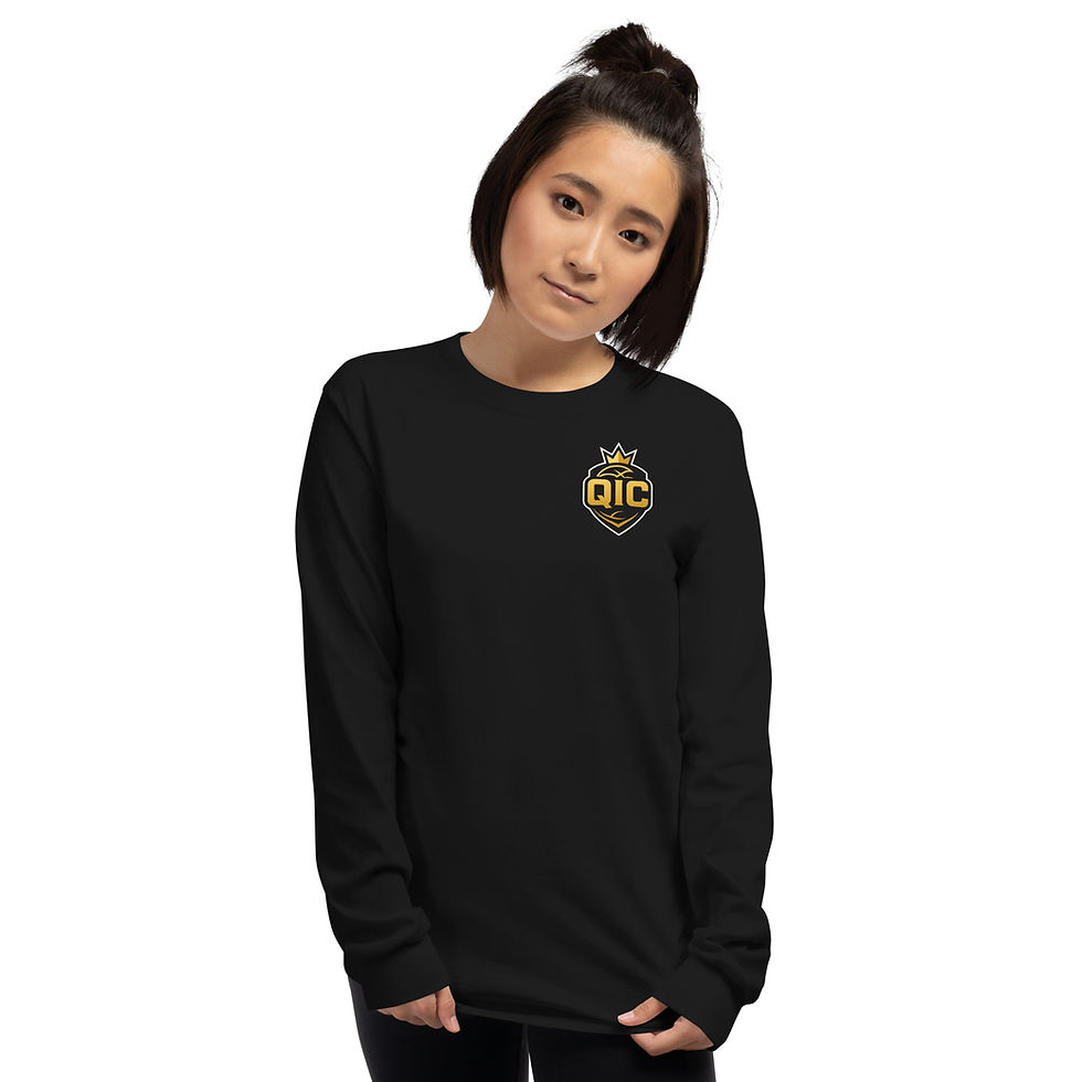 Thumbnail: QIC "One Team One Heartbeat" Men's Long Sleeve Shirt Gildan 2400 DTG