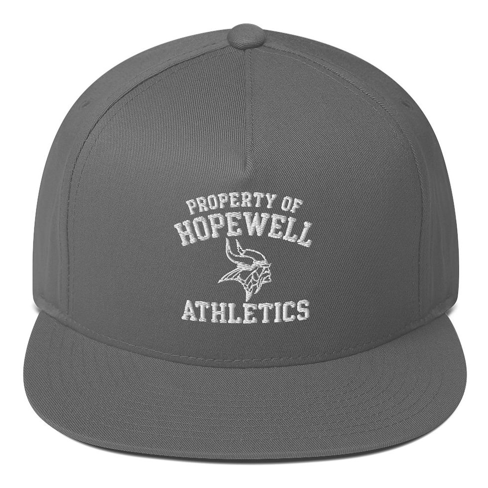 Thumbnail: Hopewell Vikings Athletics B&W Flat Bill Snap Back