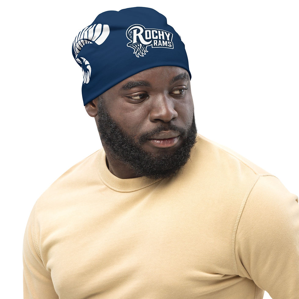 Thumbnail: Rochester Rams Basketball All-Over Mob Era Hyper Beanie
