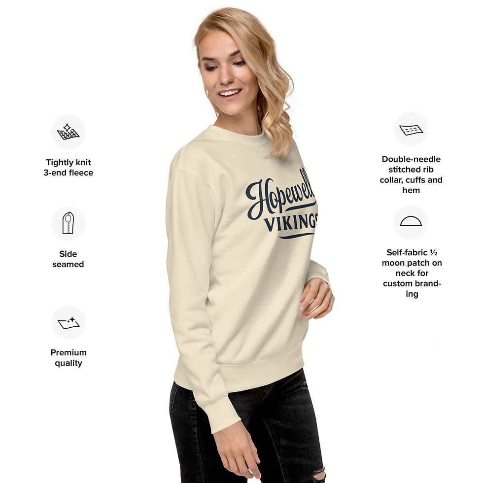 Thumbnail: Hopewell Vikings Unisex Premium Sweatshirt | Cotton Heritage M2480