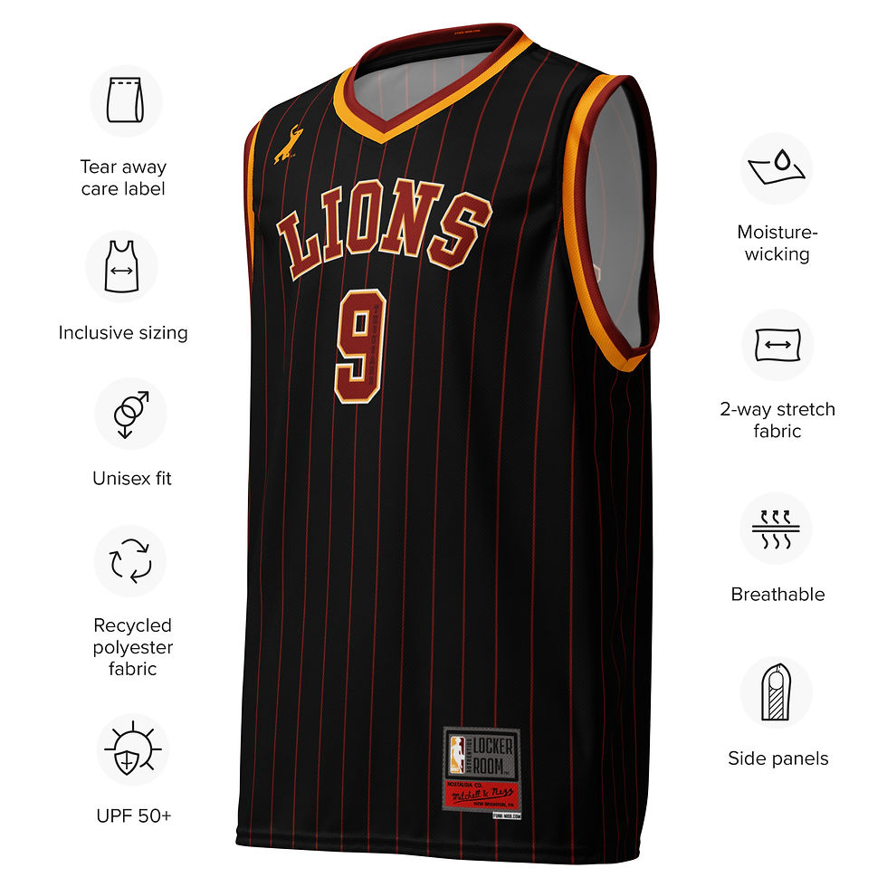 Thumbnail: 2024 NB Lions Official Bantam Game Jersey #9000 G-MONEY Retro Bulls 95 Pinstripe